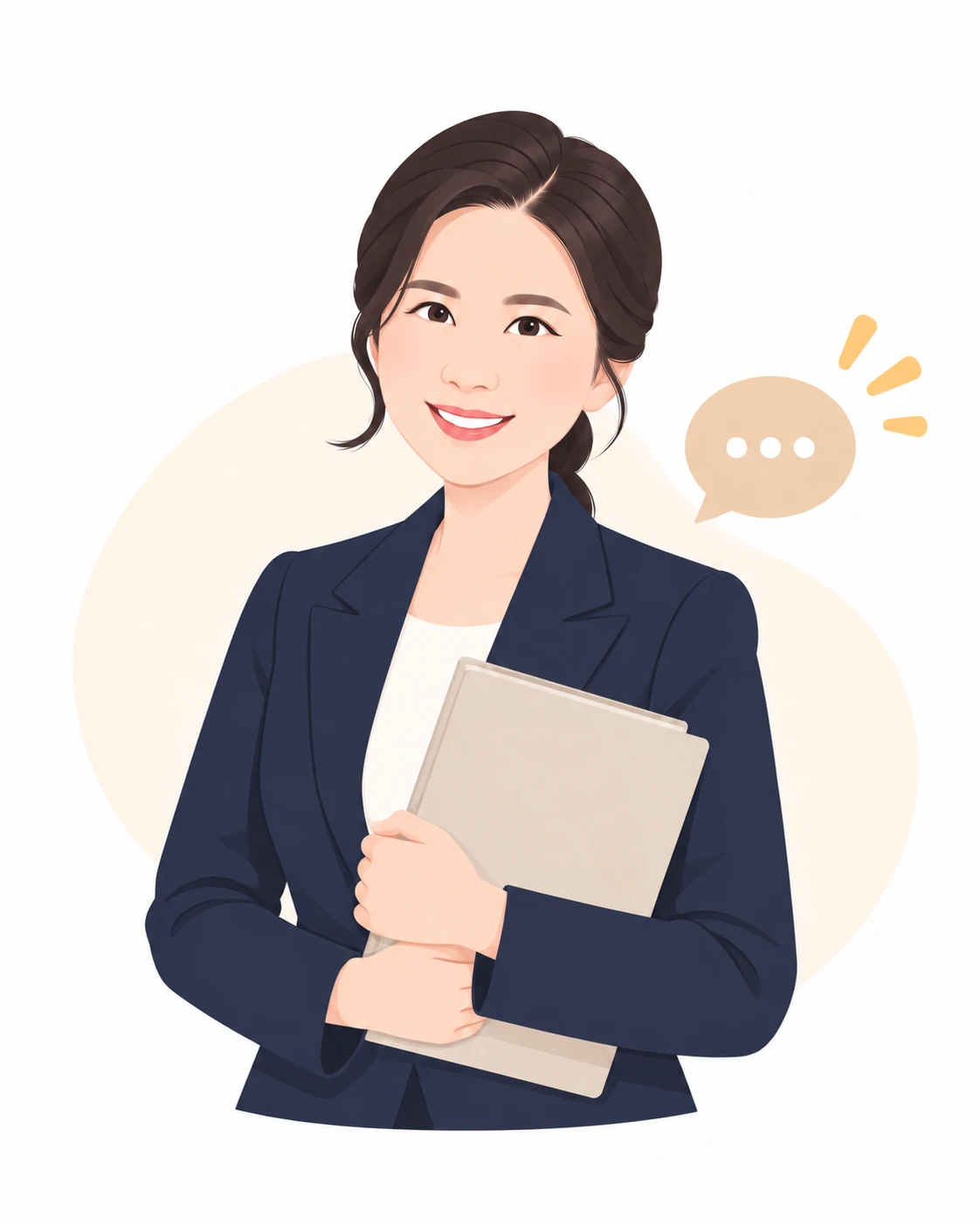 전지나 공인노무사 일러스트